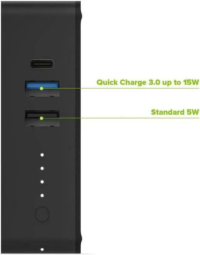 Alt view image 13 of 16 - Mophie 6000mAh 5V DC 3 Port Powerstation Hub 401102474