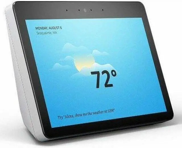 Alt view image 14 of 15 - Amazon B077THMYGN Echo Show 2nd Gen 10.1” HD Screen Sandstone