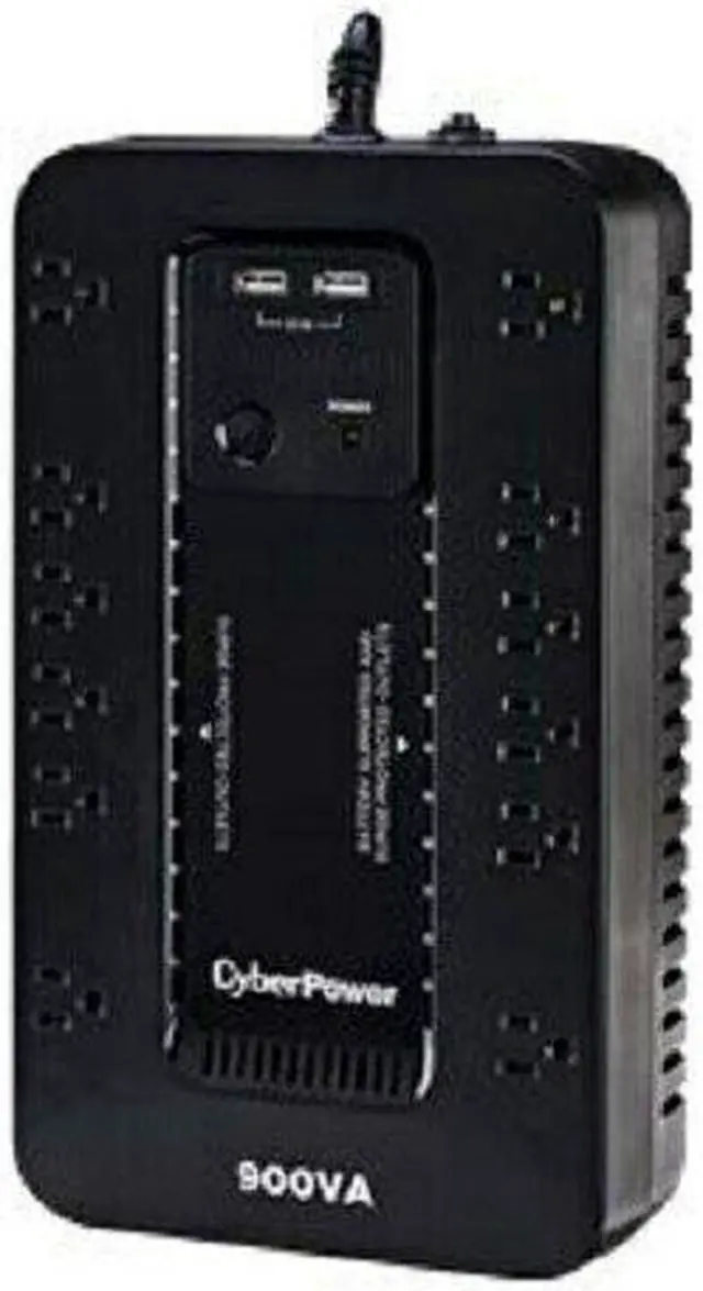 Alt view image 15 of 20 - CyberPower ST900U Standby UPS Systems - 900VA/500W, 120 VAC, NEMA 5-15P, Compact, 12 Outlets, PowerPanel® Personal