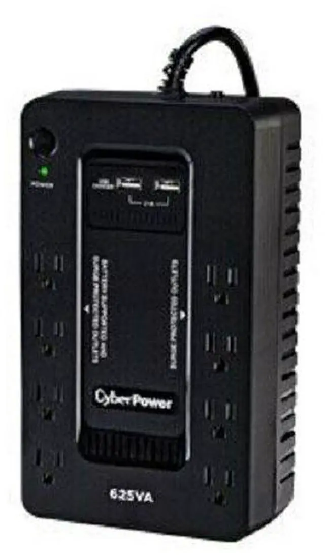 Alt view image 9 of 20 - CyberPower ST625U Standby UPS Systems - 625VA/360W, 120 VAC, NEMA 5-15P, Compact, 8 Outlets, PowerPanel