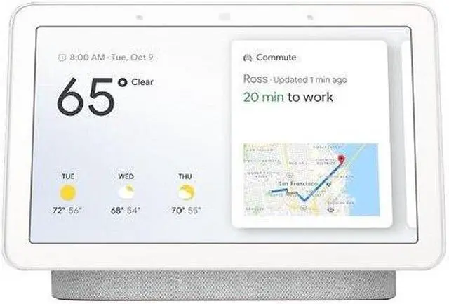 Alt view image 20 of 20 - Google Home Hub with Google Assistant Chalk