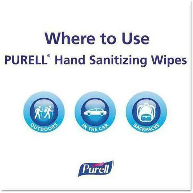Alt view image 18 of 20 - Gojo 911112CT Premoistened Sanitizing Wipes, Cloth, 5.78 in. x 7 in., 100-Canister, 12 Canisters-CT