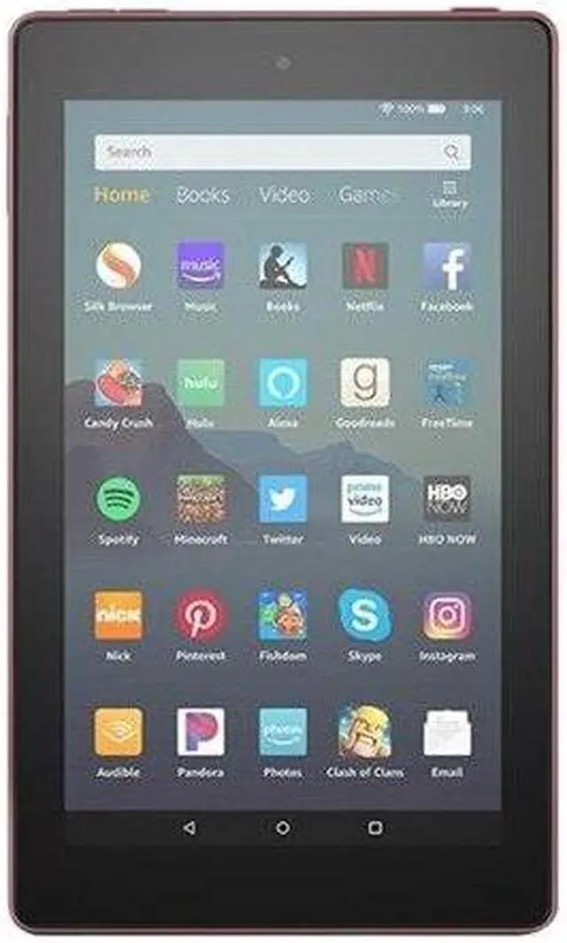 Alt view image 17 of 20 - Amazon Fire 7 2019 7" Tablet 16GB Plum B07HZQBBKL
