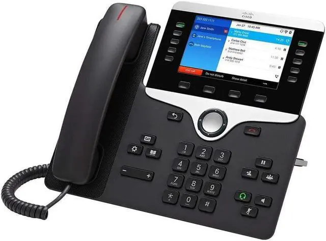 Alt view image 6 of 9 - Cisco 8861 IP Phone - Wall Mountable, Desktop - Charcoal - 1 x Total Line - VoIP - Caller ID - User