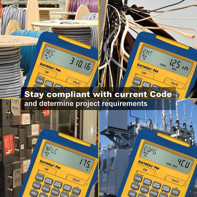 Alt view image 5 of 14 - CALCULATED INDUSTRIES 5070 Electrical Calculator,8-1/4 x 6 In,LCD