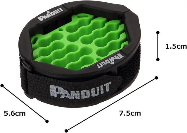 Alt view image 8 of 18 - Panduit Cable Organizer,Black/Green/Yellow  CBOT24K