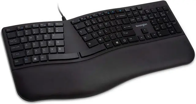 Alt view image 4 of 20 - Kensington Pro Fit K75400US Black USB Wired Ergonomic Keyboard