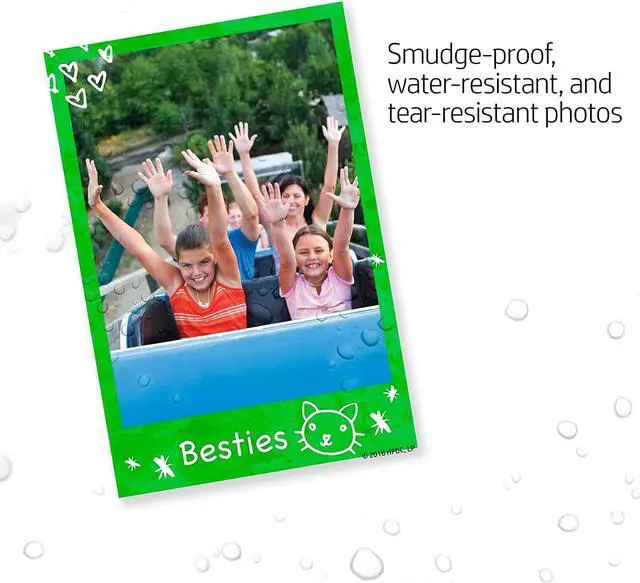 Alt view image 14 of 20 - HP Glossy Photo Paper, 2 x 3, 50/Pack (1DE39A)