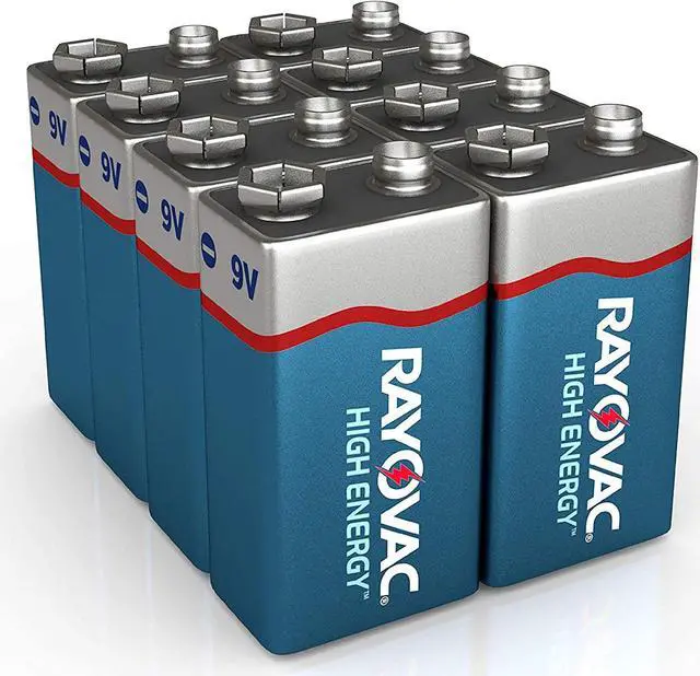 Alt view image 4 of 15 - Rayovac High Energy Premium Alkaline Battery 9V 8/Pack A16048PPK