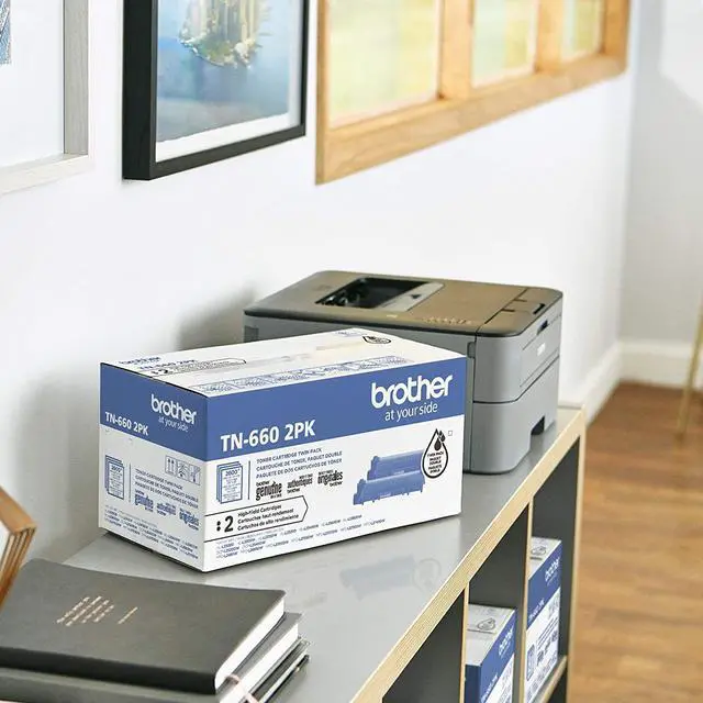 Alt view image 6 of 16 - Brother TN660 High Yield Black Toner Cartridge (2-Pack)