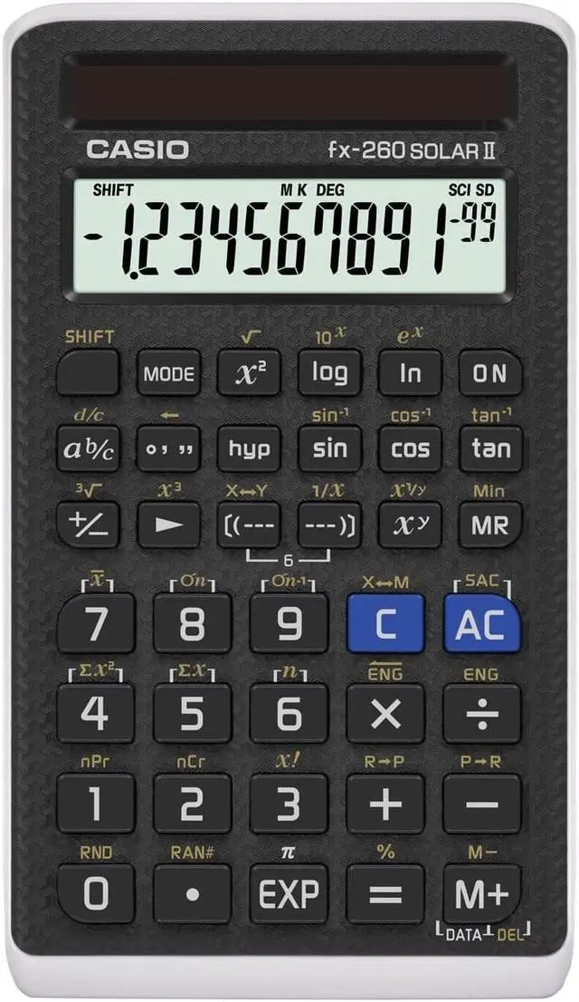Alt view image 11 of 16 - Casio FX260SLRII Fx-260 Solar All-Purpose Scientific Calculator, 12-Digit Lcd