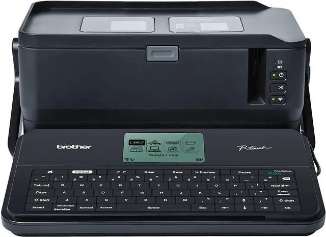 Alt view image 6 of 20 - Brother P-touch PTD800W Thermal Transfer Printer - Desktop - Label Print