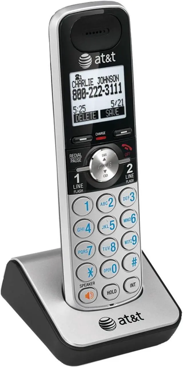Alt view image 5 of 7 - AT&T TL88002 DECT 6.0 Handset Speakerphone