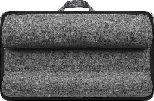 Alt view image 5 of 7 - LapGear Home Office Lap Desk with Device Ledge Mouse Pad and Phone Holder - Silver Carbon - Fits Up to 15.6 Inch Laptops - Style No. 91585