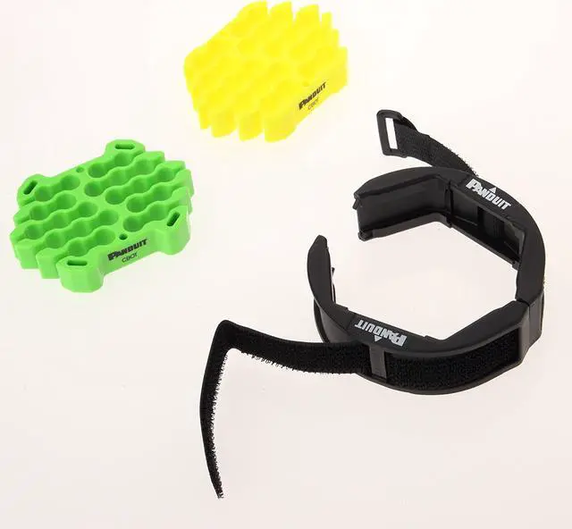 Alt view image 6 of 18 - Panduit Cable Organizer,Black/Green/Yellow  CBOT24K