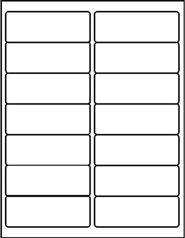 Alt view image 5 of 8 - Business Source Mailing Labels Laser 1-1/3"x4" 1400/PK White 26114