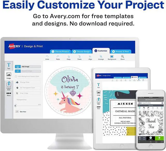 Alt view image 10 of 18 - Avery AVE95526 LABEL,MAIL,WTHRPRF,1000BX, COLOR: WHITE - 95526