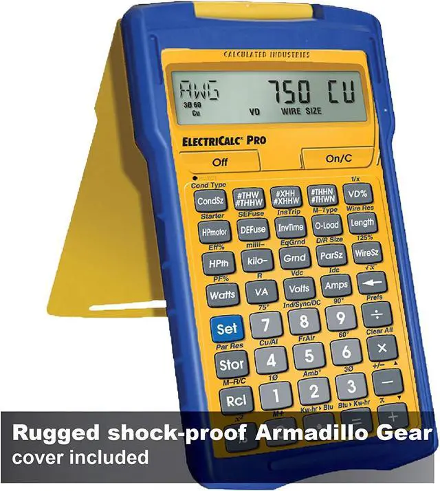 Alt view image 6 of 14 - CALCULATED INDUSTRIES 5070 Electrical Calculator,8-1/4 x 6 In,LCD