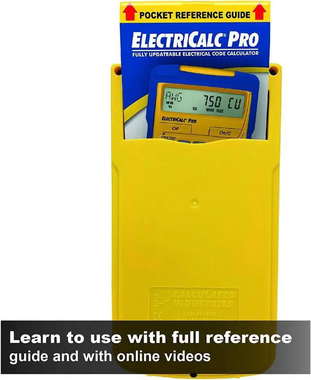 Alt view image 8 of 14 - CALCULATED INDUSTRIES 5070 Electrical Calculator,8-1/4 x 6 In,LCD
