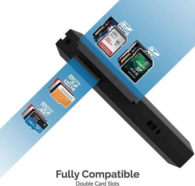 Alt view image 3 of 15 - Sabrent Mini USB 3.0 Micro SD and SD Card Reader (CR-UMSS)