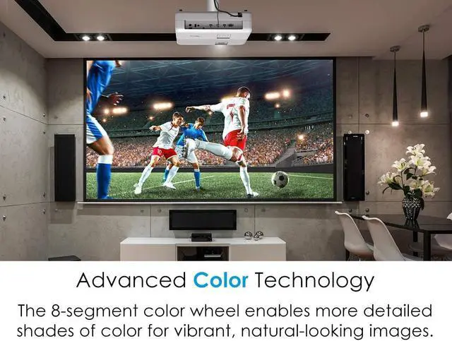 Alt view image 11 of 13 - Optoma UHD52ALV Voice Assistant-Compatible DLP Projector for Lights-On Viewing