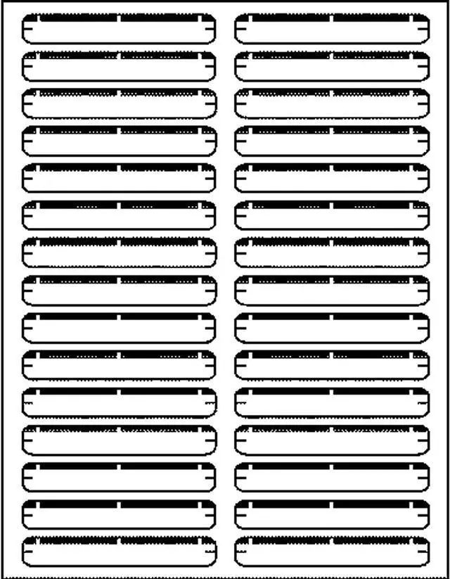 Alt view image 3 of 6 - Business Source File Fldr Labels Block-Out Lsr/Inkjet 750/PK 2/3"x3-7/16 WE