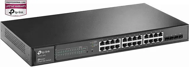 Alt view image 12 of 18 - TP-LINK T1600G-28PS 24Port Gigabit Smart PoE Switc