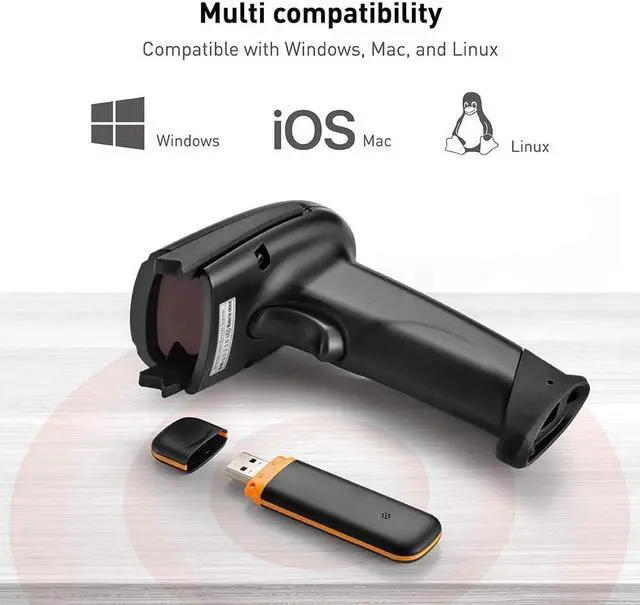 Alt view image 14 of 17 - TaoTronics TT-BS012 Wireless Cordless Handheld Barcode Scanner Reader Kit