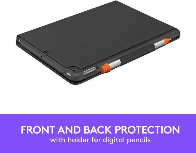 Alt view image 10 of 12 - Logitech Slim Folio Keyboard Case for Apple iPad 7th & 8th Gen 10.2" 920-009473