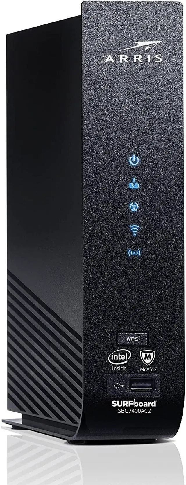 Alt view image 10 of 20 - ARRIS SURFboard (24x8) DOCSIS 3.0 Cable Modem Plus AC2350 Dual Band Wi-Fi Router, approved for Cox, Spectrum, Xfinity & more (SBG7400AC2)