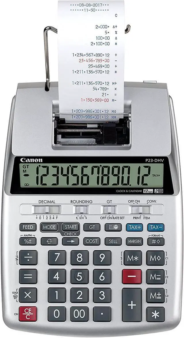 Alt view image 3 of 7 - Canon 2279C001 P23-DHV-3 Printing Calculator
