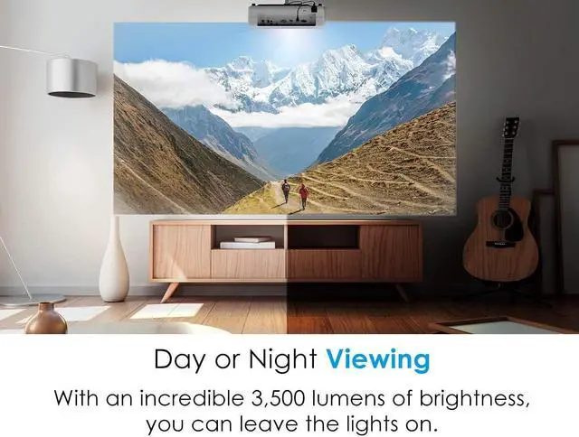 Alt view image 10 of 13 - Optoma UHD52ALV Voice Assistant-Compatible DLP Projector for Lights-On Viewing