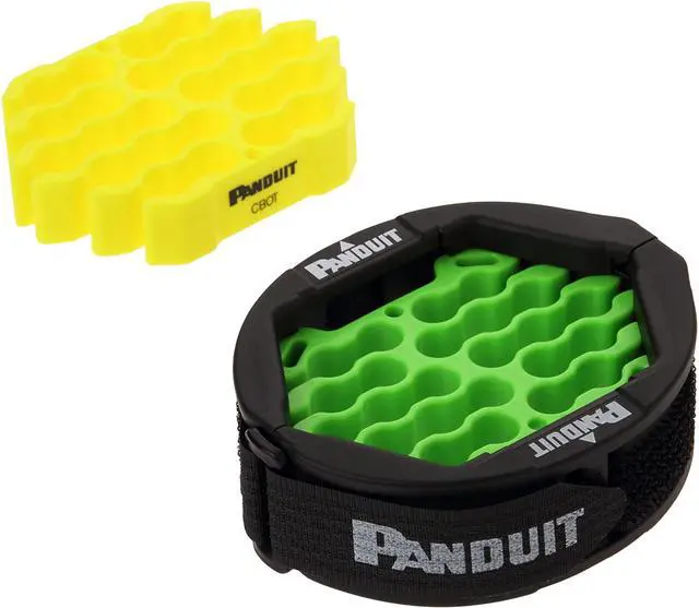 Alt view image 5 of 18 - Panduit Cable Organizer,Black/Green/Yellow  CBOT24K