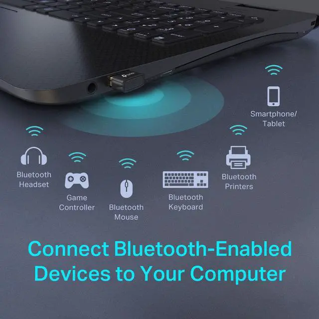 Alt view image 3 of 7 - USB Bluetooth Adapter for PC Bluetooth 4.0 Dongle Receiver Plug & Play Nano Size EDR & A2DP Technology Supports Windows 11/10/8.1/8/7/XP for Desktop Laptop PS4/ Xbox Controllers (UB400)