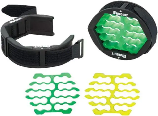 Alt view image 7 of 18 - Panduit Cable Organizer,Black/Green/Yellow  CBOT24K