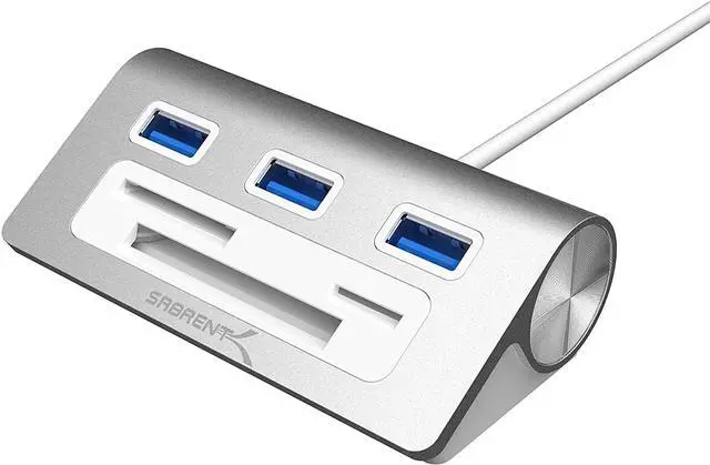 Alt view image 11 of 20 - Sabrent 3 Port Usb 3.0 Hub With Cf/Sd/Tf Card Reader