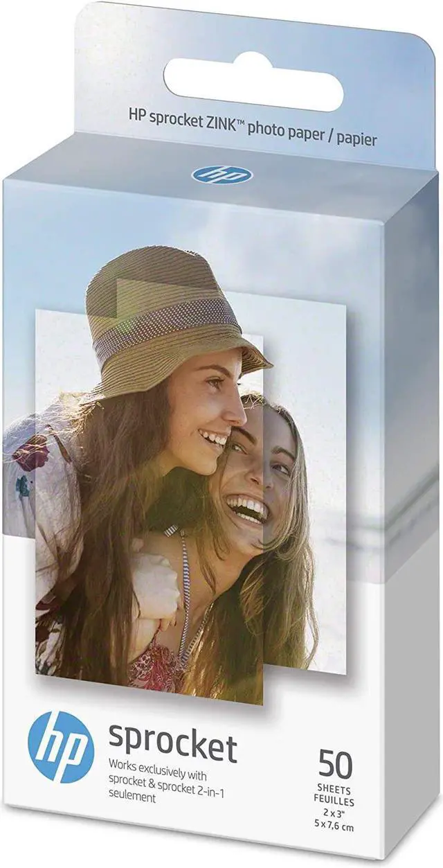 Alt view image 10 of 20 - HP Glossy Photo Paper, 2 x 3, 50/Pack (1DE39A)