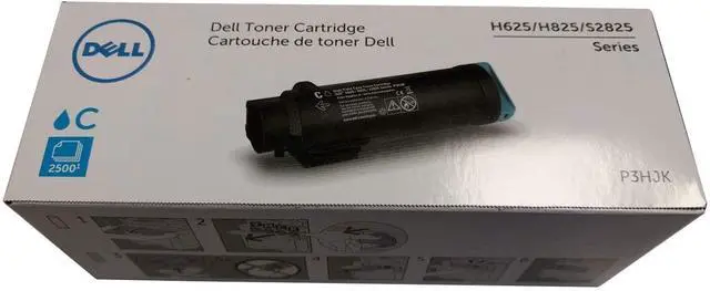 Alt view image 2 of 6 - Dell High Yield Cyan Toner Cartridge (OEM# 593-BBBT) (4 000 Yield) TW3NN