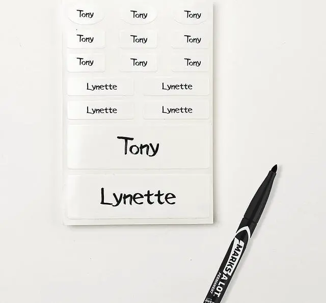 Alt view image 7 of 14 - Avery No-Iron Clothing Labels, Assorted Shapes & Sizes, 45 Labels