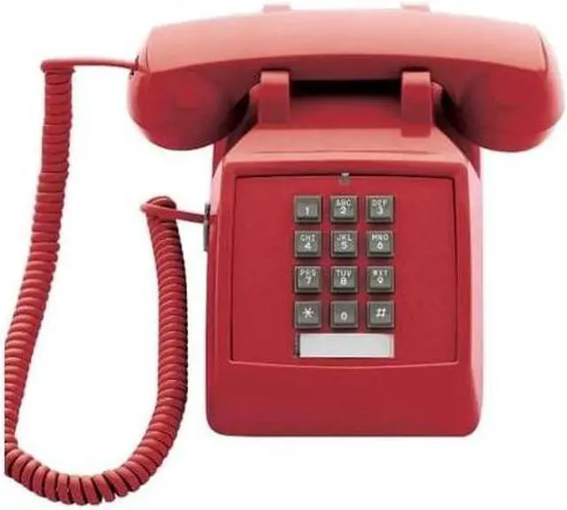 Alt view image 10 of 14 - Scitec 2510E Red Single Line Emergency Desk Phone
