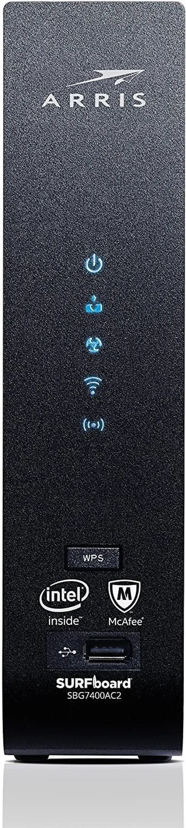 Alt view image 8 of 20 - ARRIS SURFboard (24x8) DOCSIS 3.0 Cable Modem Plus AC2350 Dual Band Wi-Fi Router, approved for Cox, Spectrum, Xfinity & more (SBG7400AC2)