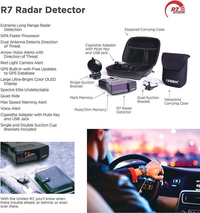Alt view image 19 of 20 - Uniden R7 Extreme Long Range Radar Detector with GPs & Threat Detection