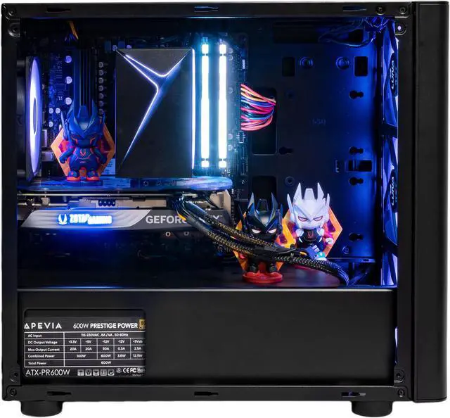 Alt view image 4 of 7 - ZOTAC Gaming MEK HERO G3 A7647v2 SPIDER-MAN: Across the Spider-Verse Bundle Gaming Desktop - AMD Ryzen 5 7600 - 16GB DDR5 - GeForce RTX 4070 12GB - 1TB M.2 SSD - Air Cooled - WiFi 6E + Bluetooth 5.2