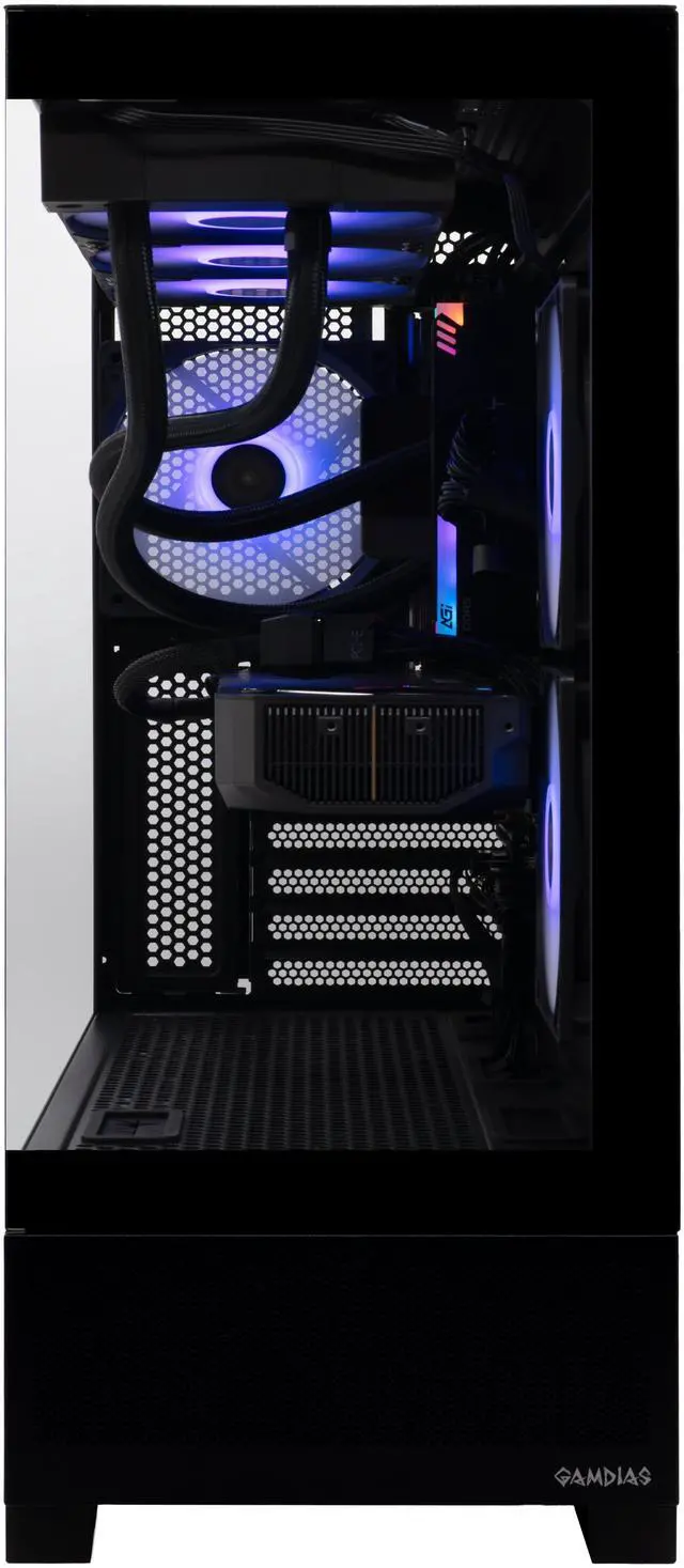 Alt view image 2 of 4 - ZOTAC MEK AI-Enhanced Gaming PC Desktop Computer - NVIDIA GeForce RTX 5070 , AMD Ryzen 5 7600X up to 5.3GHz, 32GB RGB DDR5, 2TB NVME M.2 SSD, 850W 80+ GOLD PSU, WiFi 5,BT 5.2, Windows 11 Home 64-bit