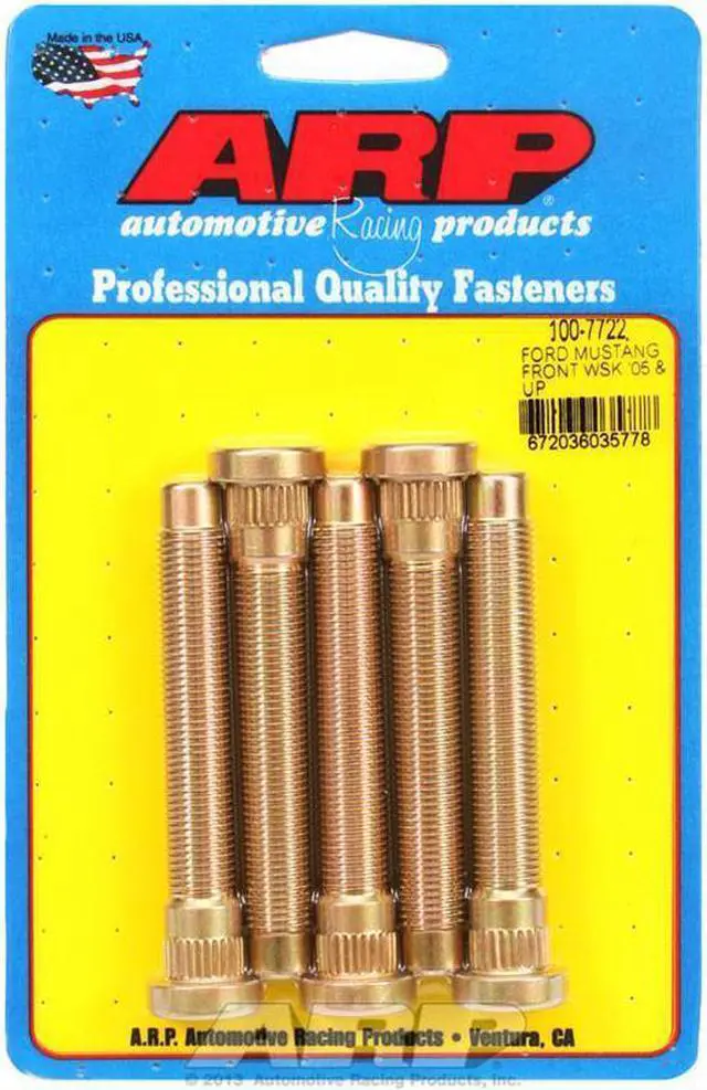 Alt view image 2 of 4 - arp 1007722 front wheel stud kit for ford 05