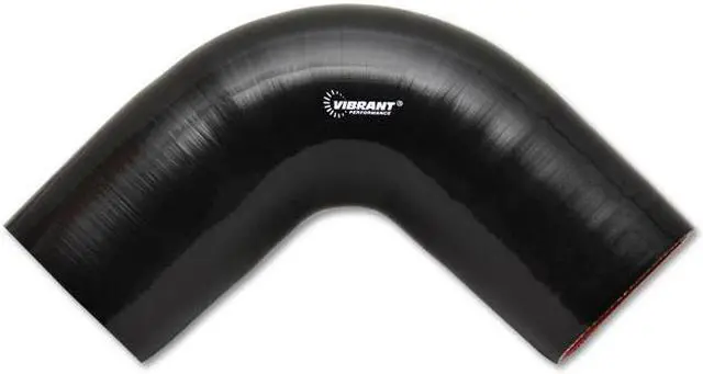 Main image of 4 Ply Reinforced Silicone; 90Deg Elbow Connector