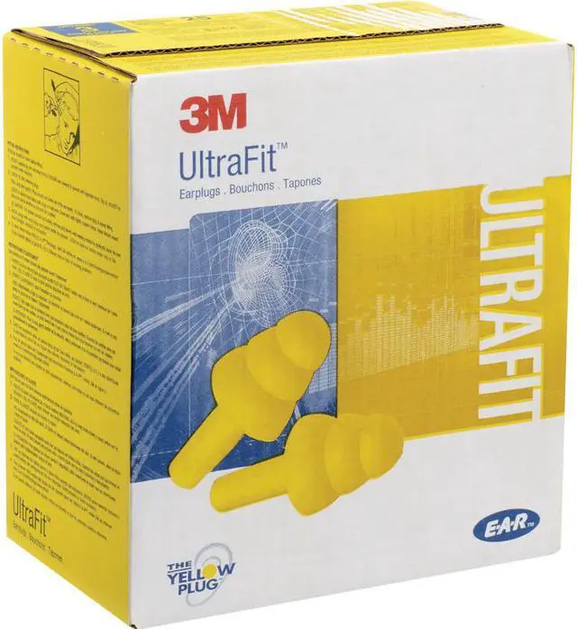 Alt view image 4 of 4 - 3M - 340-4004-PK - 3M E-A-R UltraFit Earplugs 340-4004, Corded, Poly Bag, 100 Pair/Box