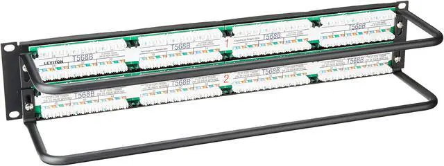Alt view image 2 of 3 - LEVITON TELCOM 69586U48 CAT6 PLUS PATCH PANEL 48 PRTS
