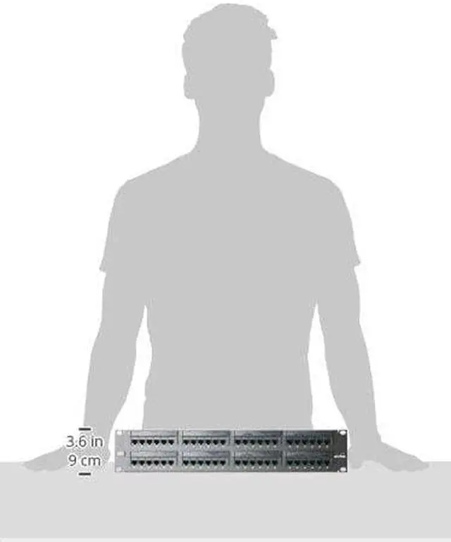Alt view image 3 of 3 - LEVITON TELCOM 69586U48 CAT6 PLUS PATCH PANEL 48 PRTS