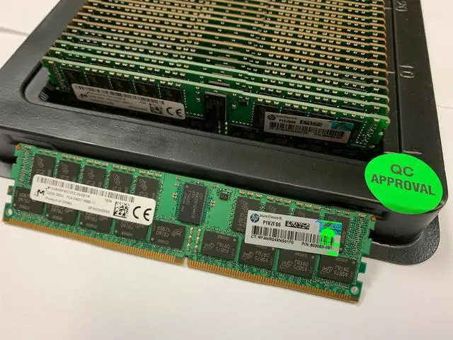 Alt view image 4 of 7 - HP 805351-B21 32 GB Memory Module - DDR4 SDRAM - PC4-19200 - 2400 MHz - ECC - 288-Pin - DIMM - 1.2 V - Dual Rank x 4